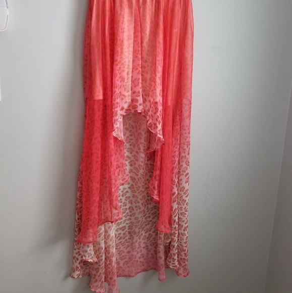 👗HIGH LOW CHIFFON SKIRT - Picture 1 of 7